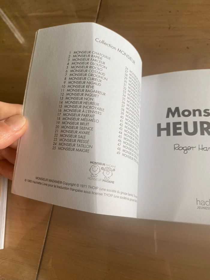Livres Mme Bavarde et M. Heureux - Roger Hargreaves - photo numéro 13