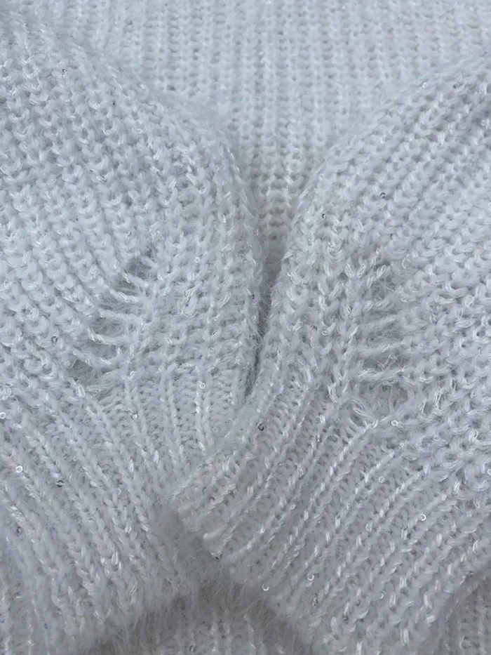 Pull maille blanc kiabi - photo numéro 4