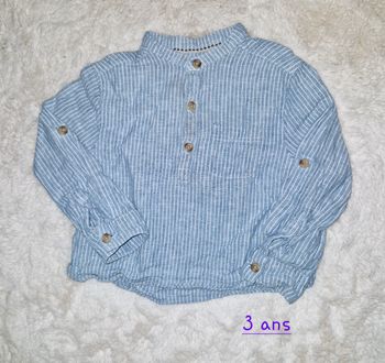 Chemise en lin garçon 3 ans