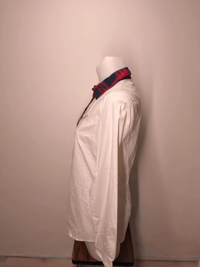 Chemise Tommy Hilfiger Femme Taille M Blanc-Rouge - photo numéro 4
