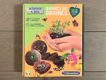 Kit sciences et jeu Bombes de graines Clementoni 6+
