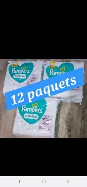 Lingettes pampers sensitive 