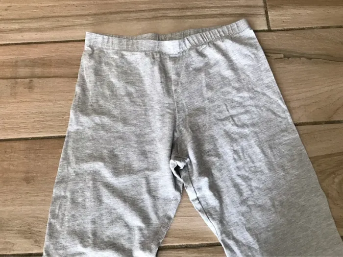 Pantalon legging pyjama gris 13 ans unisex - photo numéro 3