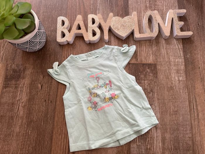 - Tee shirt Brioche   - 3 mois - Très bon état