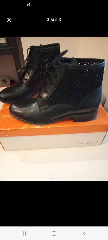 Bottines cuir p39 gemo tbe