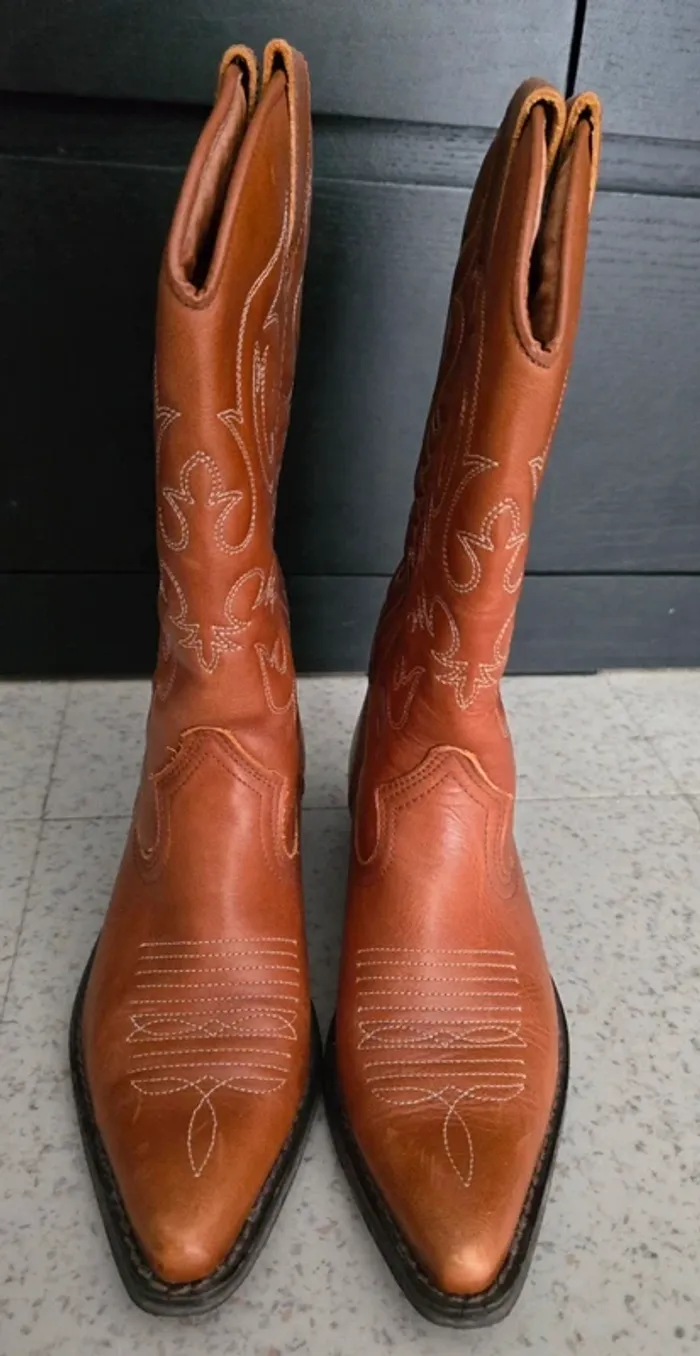 Santiags country marron 38 - photo numéro 2
