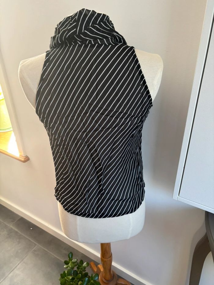 Blouse sans manche col boule Alain Manoukian T42 - photo numéro 6