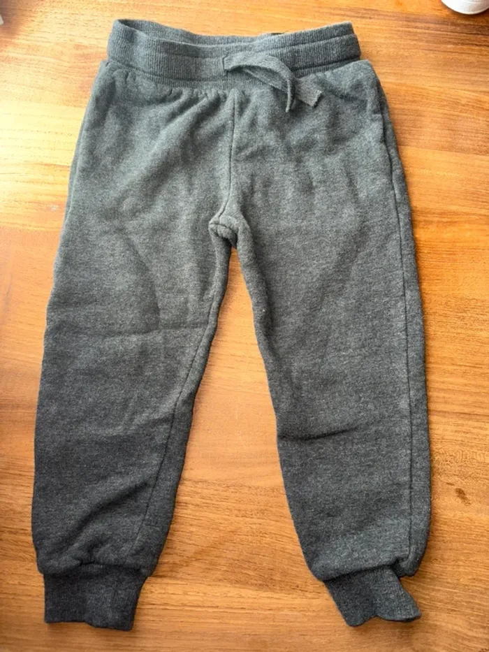 Bas de jogging gris chiné H&M 2/3 ans - photo numéro 3
