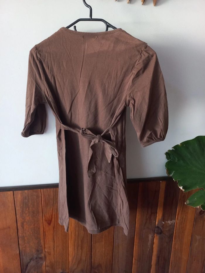 Tunique manches 3/4 marron - photo numéro 2