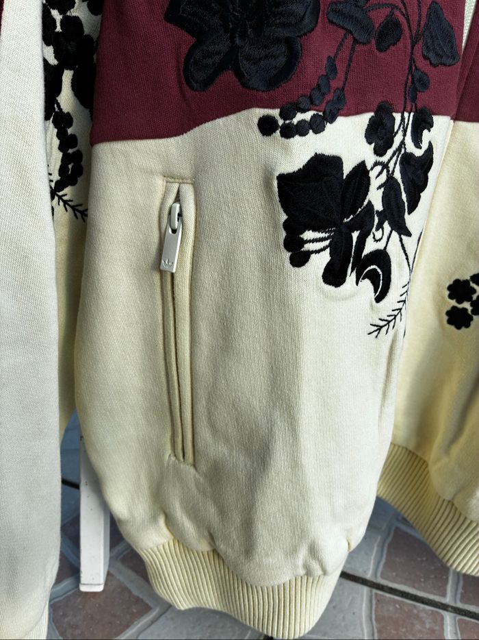Adidas Originals x ASOS - Veste de survêtement à fleurs brodées - Babeurre - photo numéro 5