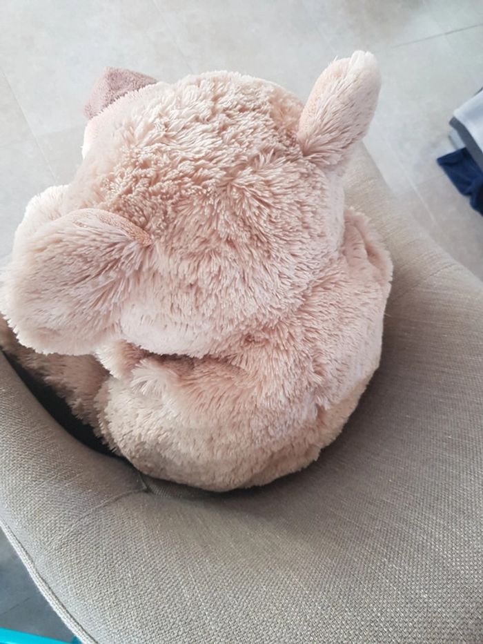 Grand ours en peluche beige tout doux - photo numéro 5