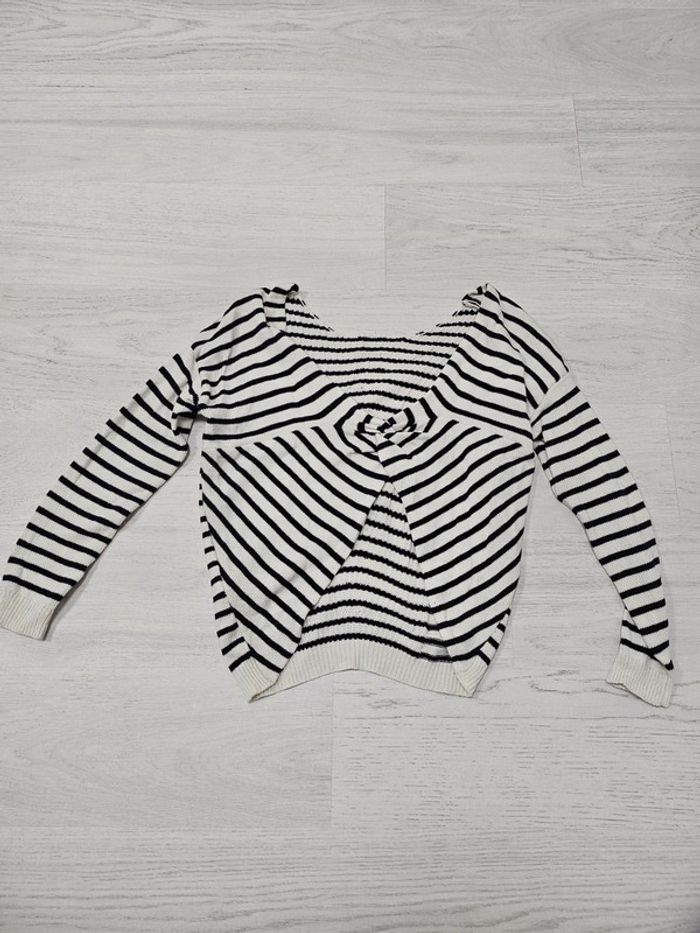 Pull marinière dos croisé Bonobo - photo numéro 2