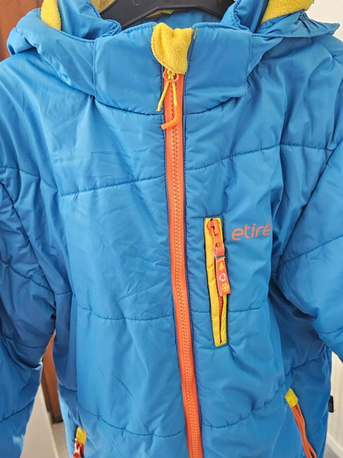 Veste /manteau ski bleu /jaune garçon 10ans/elite aquabade - photo numéro 4