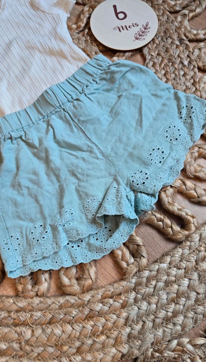 Ensemble short vert pâle - photo numéro 2