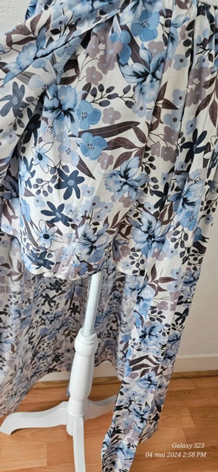 Robe longue combishort buste en dentelle - photo numéro 5