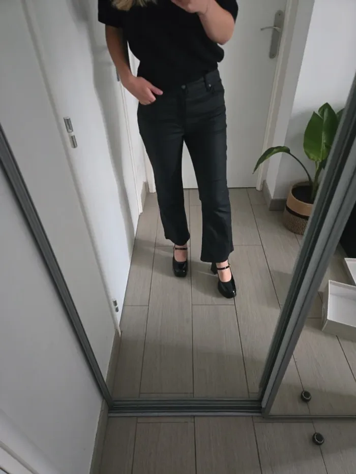 Pantalon Sienna Mango enduit - photo numéro 2