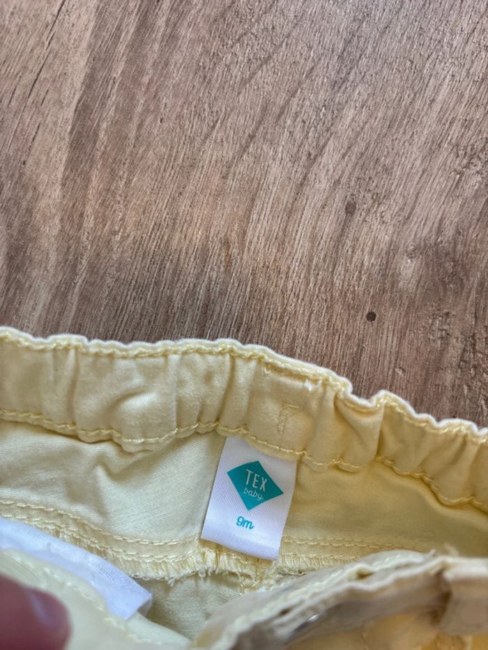 Pantalon jaune pastel 9 mois - photo numéro 3
