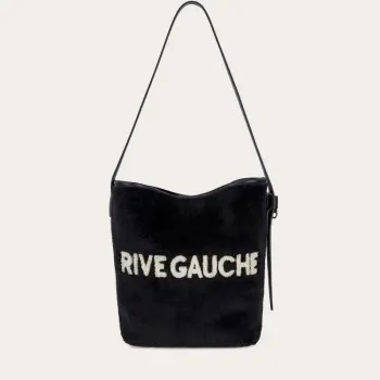 Sac bandoulière tote noir et blanc Rive Gauche
