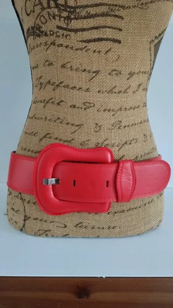 Ceinture rouge 90 cm femme