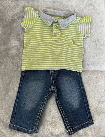 Ensemble jean et polo manches courtes - 3 mois - Boîte à malices