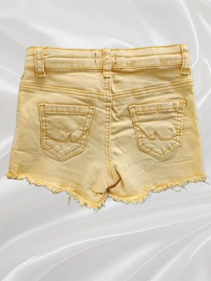 Short jaune fille 8 ans - photo numéro 2