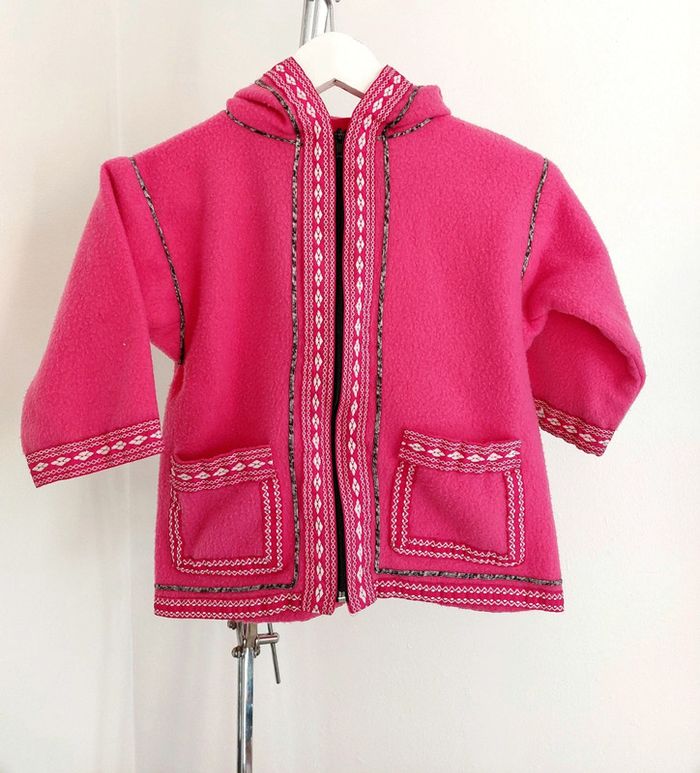 Veste polaire douce à capuche 8 ans