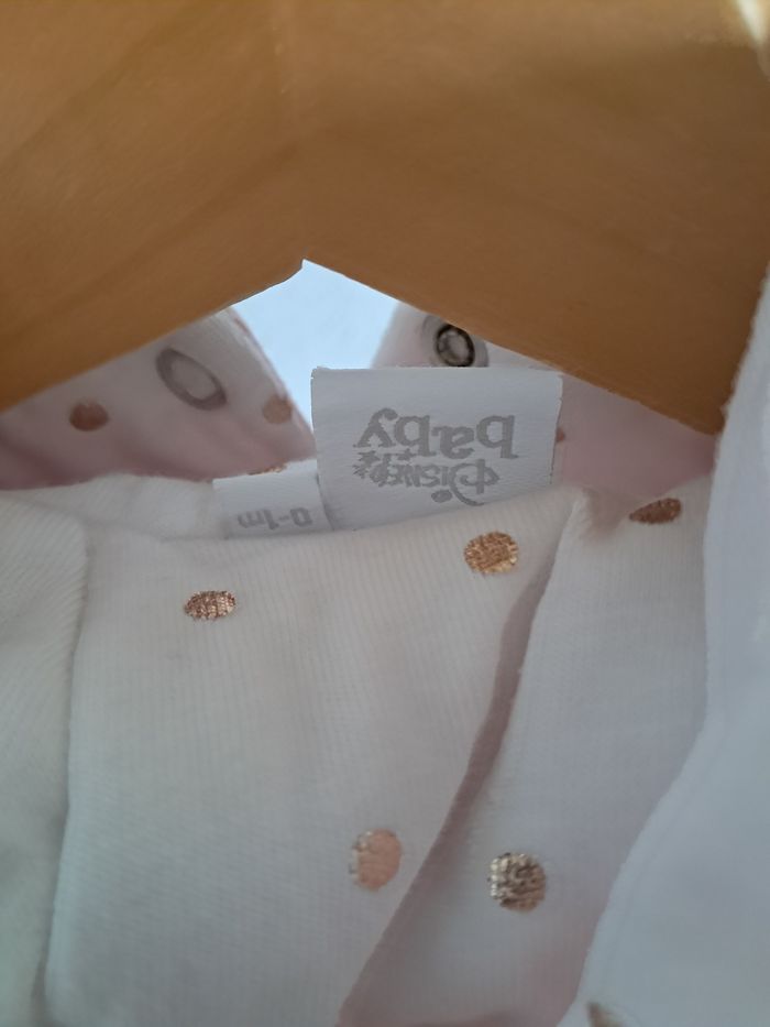 🏷 Manteau minnie chaud rose pâle neuf 0/1mois - photo numéro 3