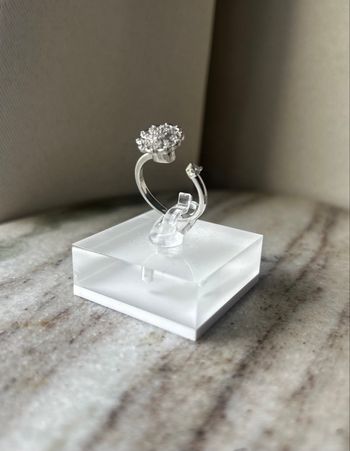 Bague en acier inoxydable argentée anti stress roulante ajustable 