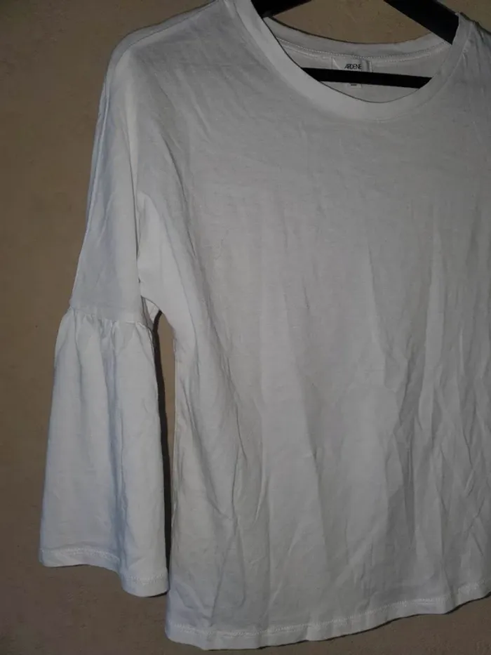 Haut tee shirt blanc femme taille XS / 34 - photo numéro 9
