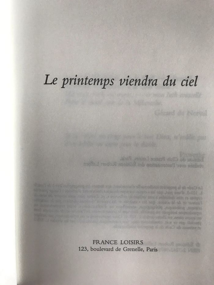 Le printemps viendra du ciel - photo numéro 2