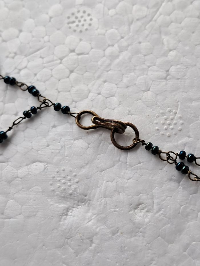 Collier vintage doubme rang - photo numéro 4