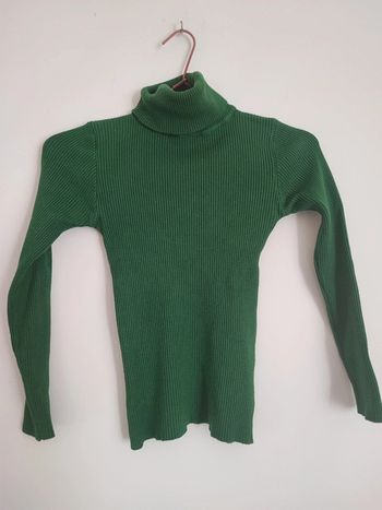 Pull col roulé vert Primark XS