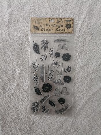 Tampon transparent vintage