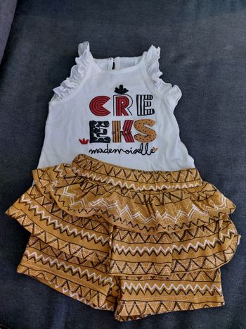 Débardeur + short 6 mois