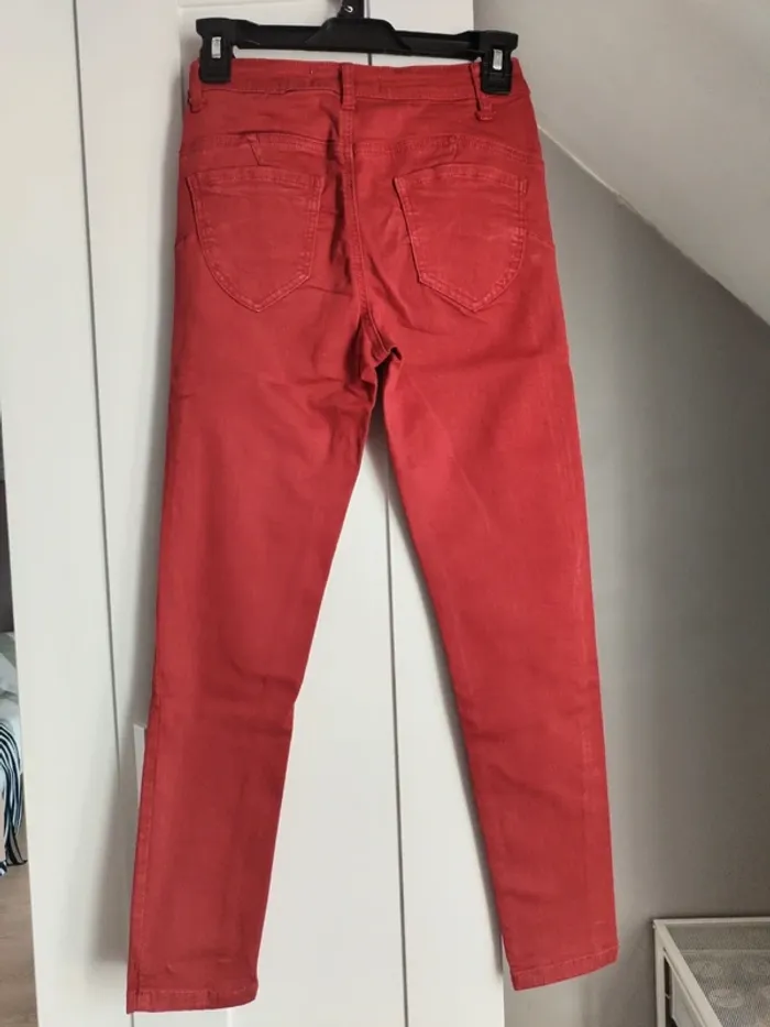 Jean skinny rouge - photo numéro 3
