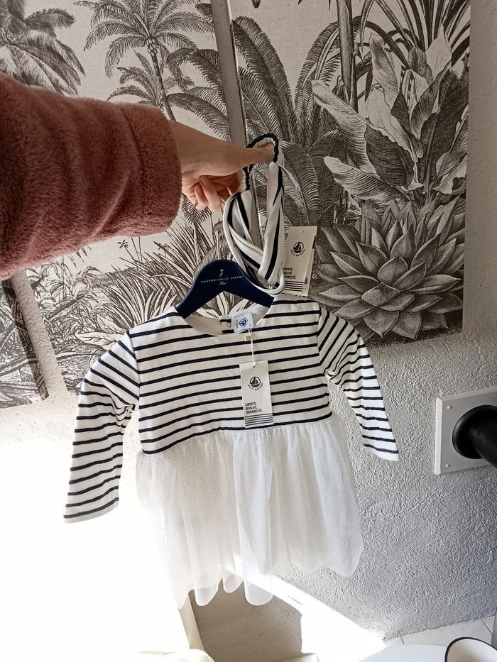Robe paillette petit bateau et bandeau neufs  avec etiquette - photo numéro 4