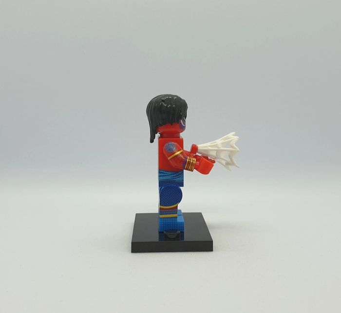 🕸 Figurine Marvel Spider-Man : Across the Spider-Verse - Spider-Man India - (Style Lego) 🕸 - photo numéro 4