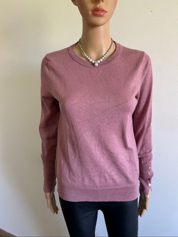 Pull rose à manches longues Manoukian taille L TBE