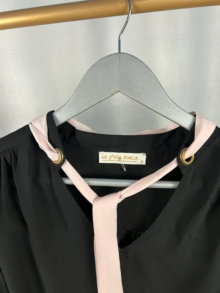 Blouse noir La P’tite étoile T3 / L neuve - photo numéro 7