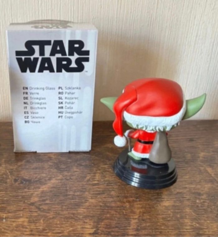 Star wars : verre Stormtrooper et figurine Yoda - photo numéro 2