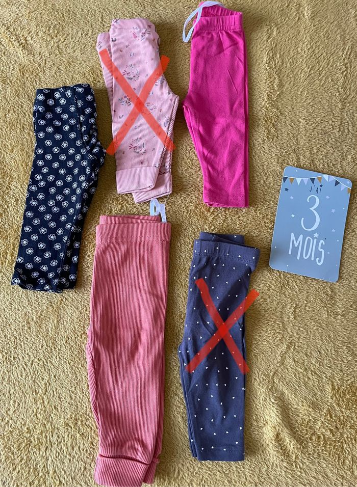 Lot de 13 legging bébé - photo numéro 3