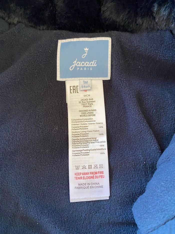 Combinaison JACADI neuve 1mois - 54cm - photo numéro 2