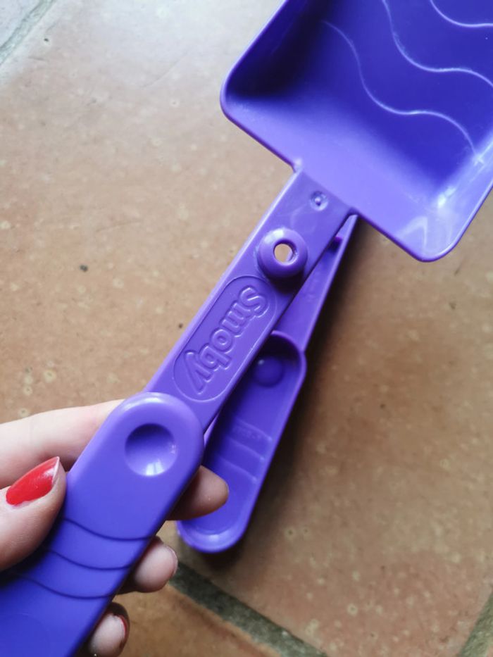 Jeu de plage enfant pelle et rateau violets Smoby - photo numéro 4