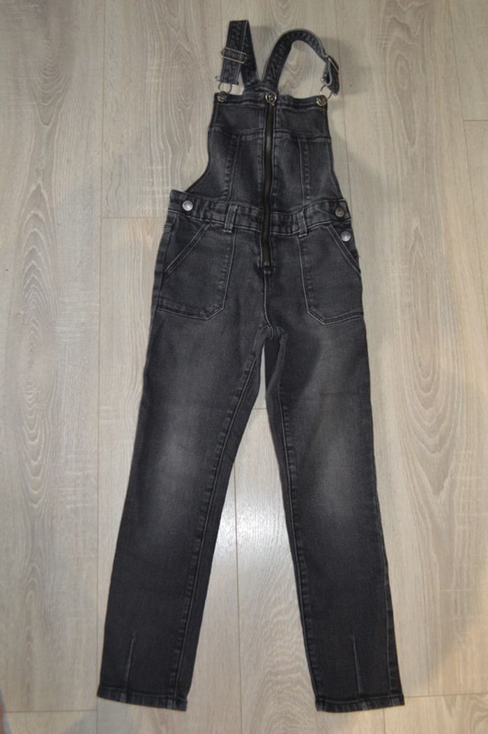 Salopette noire jean Cropped Kiabi 8 ans