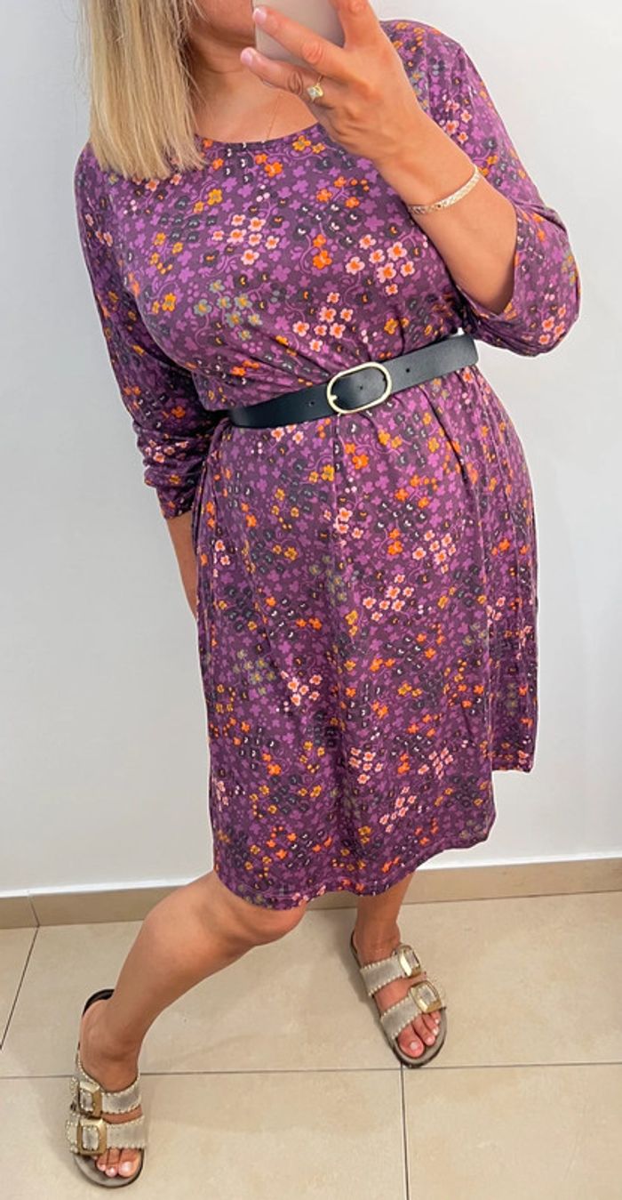 đž Robe fleurie violette â les girls les boys Taille M - photo numĂ©ro 2