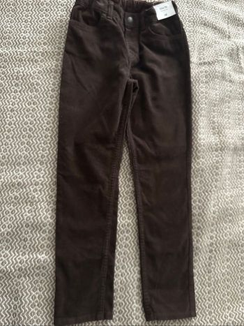 Pantalon velours marron taille ajustable 9 ans H&M neuf avec étiquette