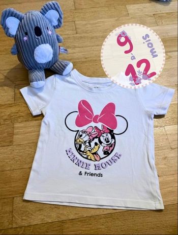 T-shirt Minnie Mouse & Friends Primark 9/12 mois 🎀