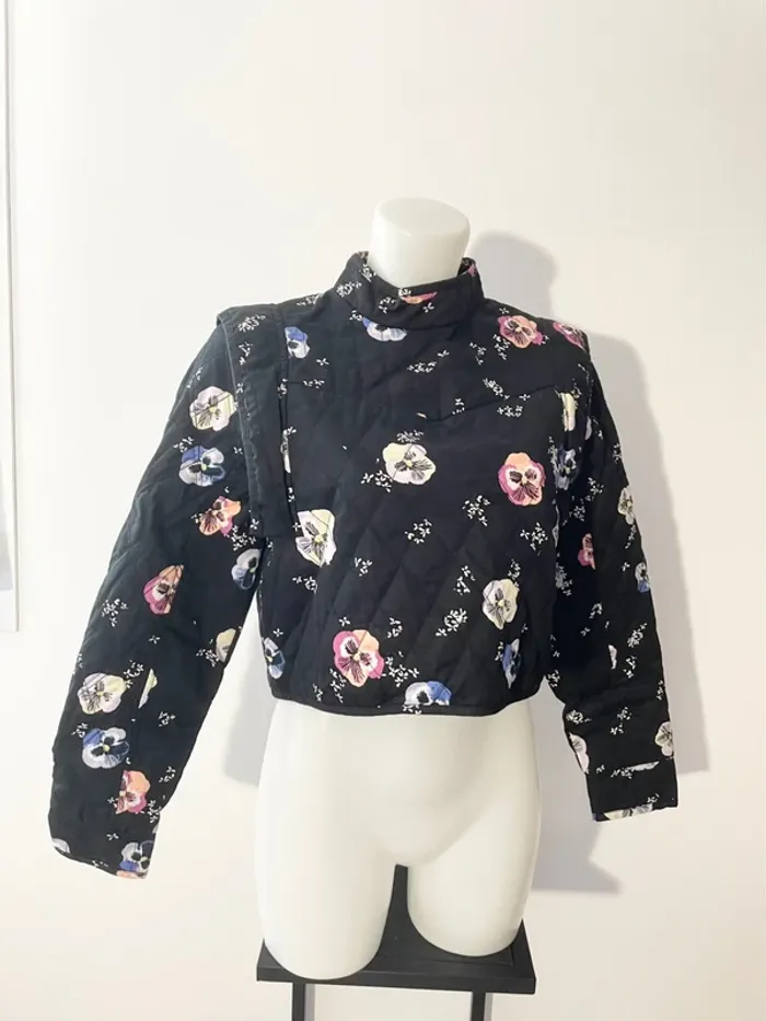 Veste courte fleurie - photo numéro 3