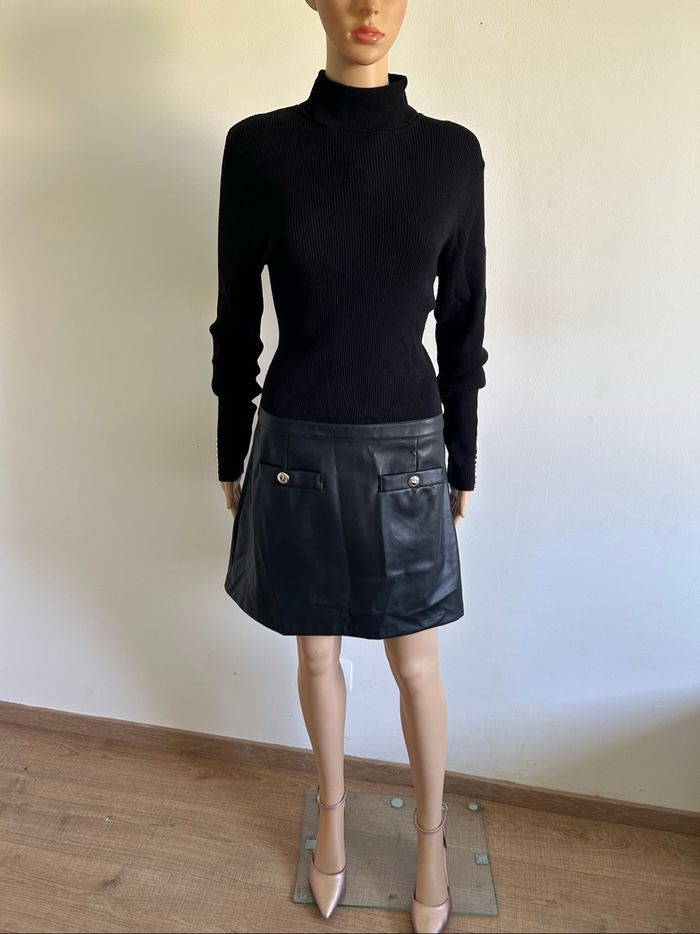 Robe noire neuve bi matière Morgan taille 42 (valeur 75€) - photo numéro 3