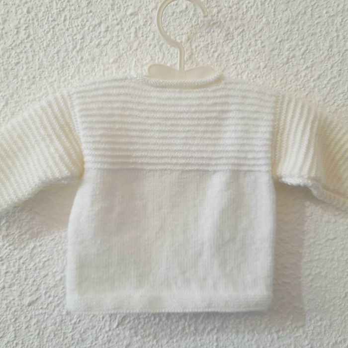 Ensemble 3 mois NEUF tricoté main - laine certifiée Oeko-Tex - photo numéro 7